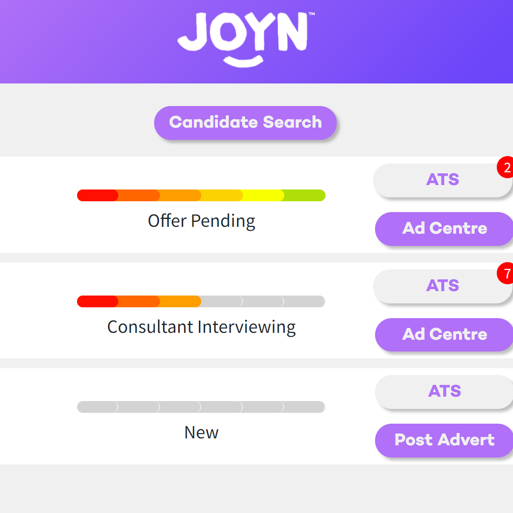 JOYN recuitment assignment tracker